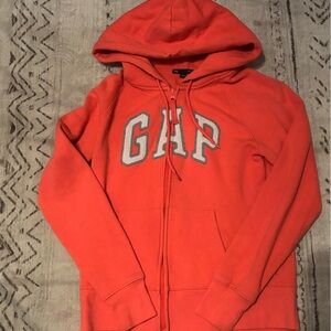 Women’s S GAP Vintage Coral Zip-Up Hoodie